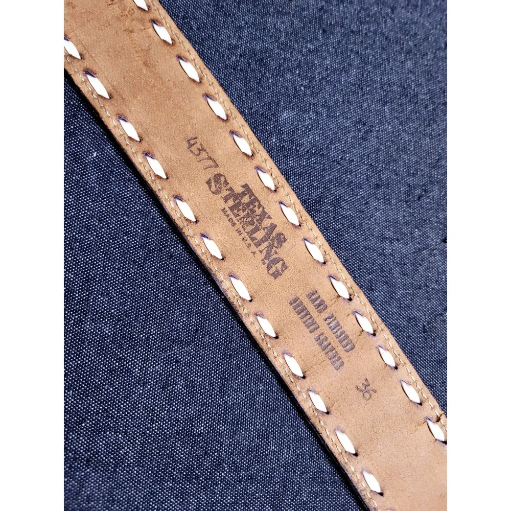texas sterling vintage tooled